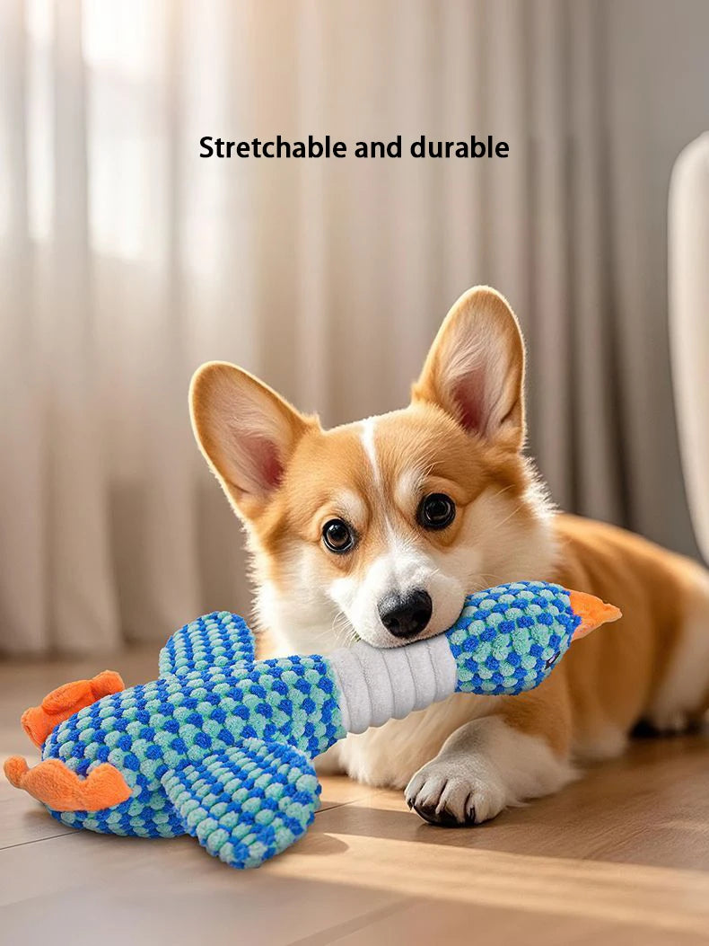 Pet Vocalizing Wild Goose Toy, Dog Chewable Teething Stick, Boredom Relieving Plush Doll, Small Dog Universal Product