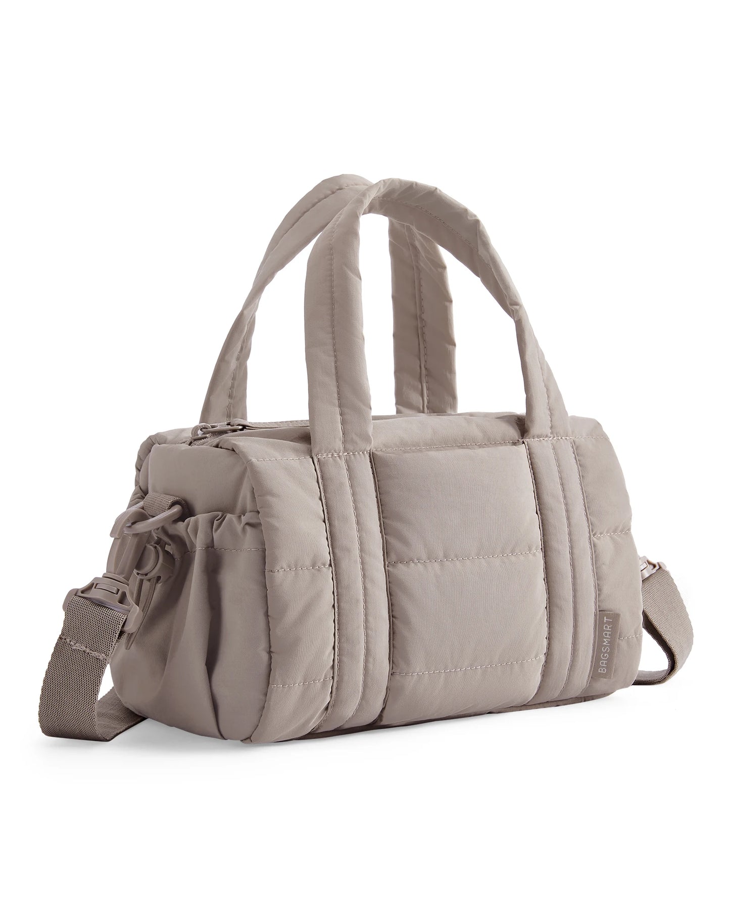 BAGSMART Travel Gym Bag for Women Yoga Mat Duffle Bag with Wet & Dry Pocket Quilted Sports Bag for Weekend Swimming