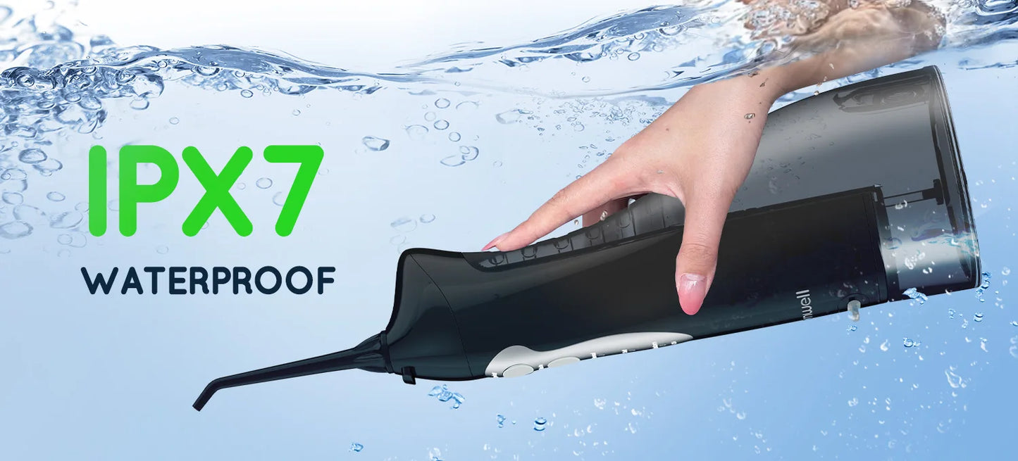 Water Dental Flosser Cordless Oral Irrigator with 300ml 5 Tips 4 Modes USB Charger Portable Travle Irrigation Dental Cleaner