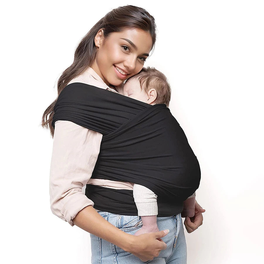 Baby carrier front-carrying multi-functional sleeping, breastfeeding, outing device to free hands knitted fabric