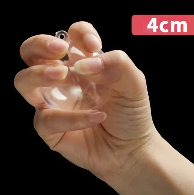 10Pcs Fillable Transparent Hanging Balls Plastic Christmas Ornaments Hollow Decorative Hanging Balls Xmas Tree Pendant Supply