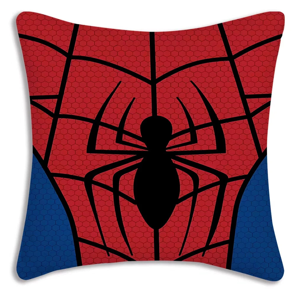 MINISO Cartoon Anime Spider-Man Pillow Covers Decorative Home Double-sided Print Square Pillow Living Room Decoration Pillowcase