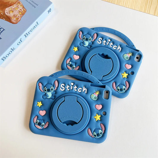 For Huawei Matepad Air 12 11.5 11 T10 SE 10.4 11.5 S 2024 C5 M6 10.1 12.1 in Cute Cartoon Stitch Silicone Tablet Protective Case