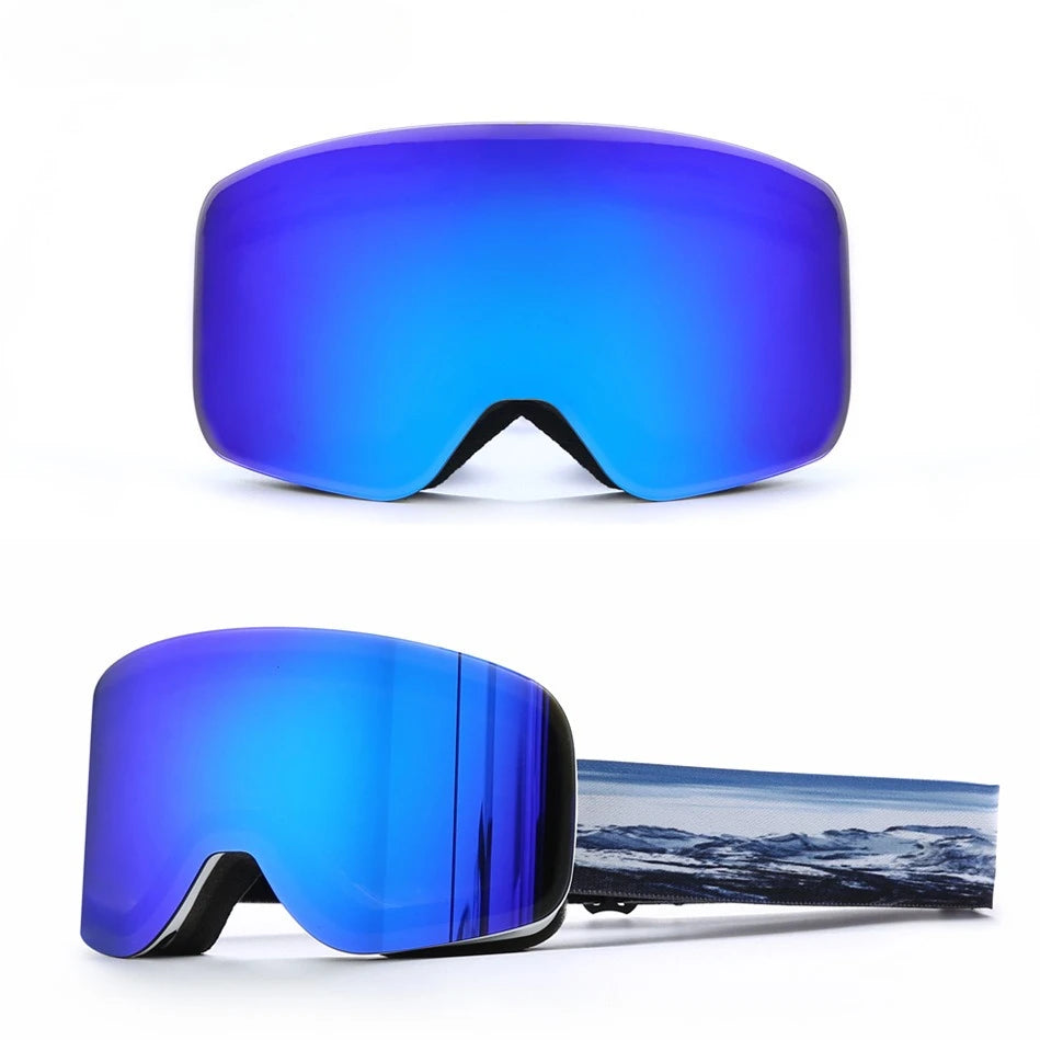 Double Layer UV400 Ski Goggles Anti-Fog Anti-UV UV400 REVO TPU Glasses Eyewear for Adult Skiing Outdoor Sports Snowboard Winter