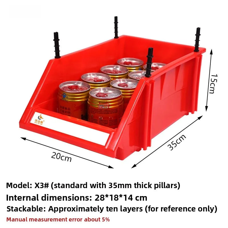 Plastic Combination Hardware Screw Storage Box Parts Organizer Toolbox Warehouse elf Storage Case Modern Sle Universal Use