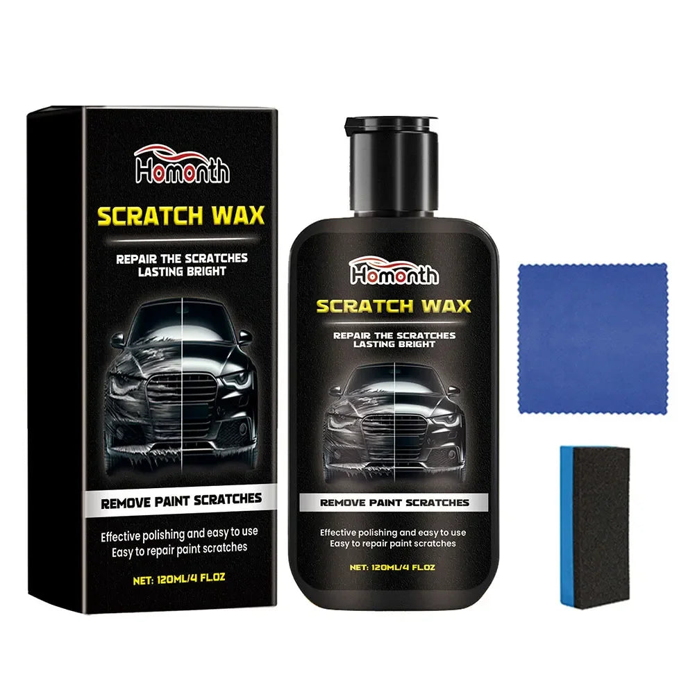 120ml Auto Polish Paint Restorer with Wipe Cloth & Sponge Car Scratches Repair Polishing Wax Auto Care Wax Paint Scratch Care