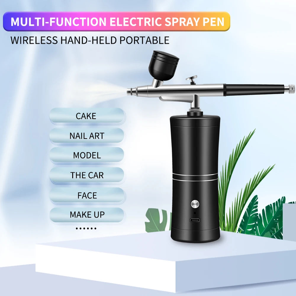 Multi-Purpose Cordless Mini Airbrush Set Spray Pump Gen Pen Air Compressor Kit Portable Air Brush Set Art Painting Spray Model