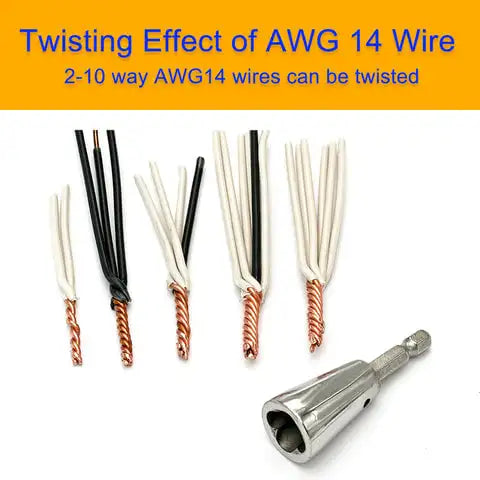 1PC Wire Twisting Tools Quickly Twister Electrician Artifact for Power Drill Drivers Twisted Connector Cable Device Multi-tool