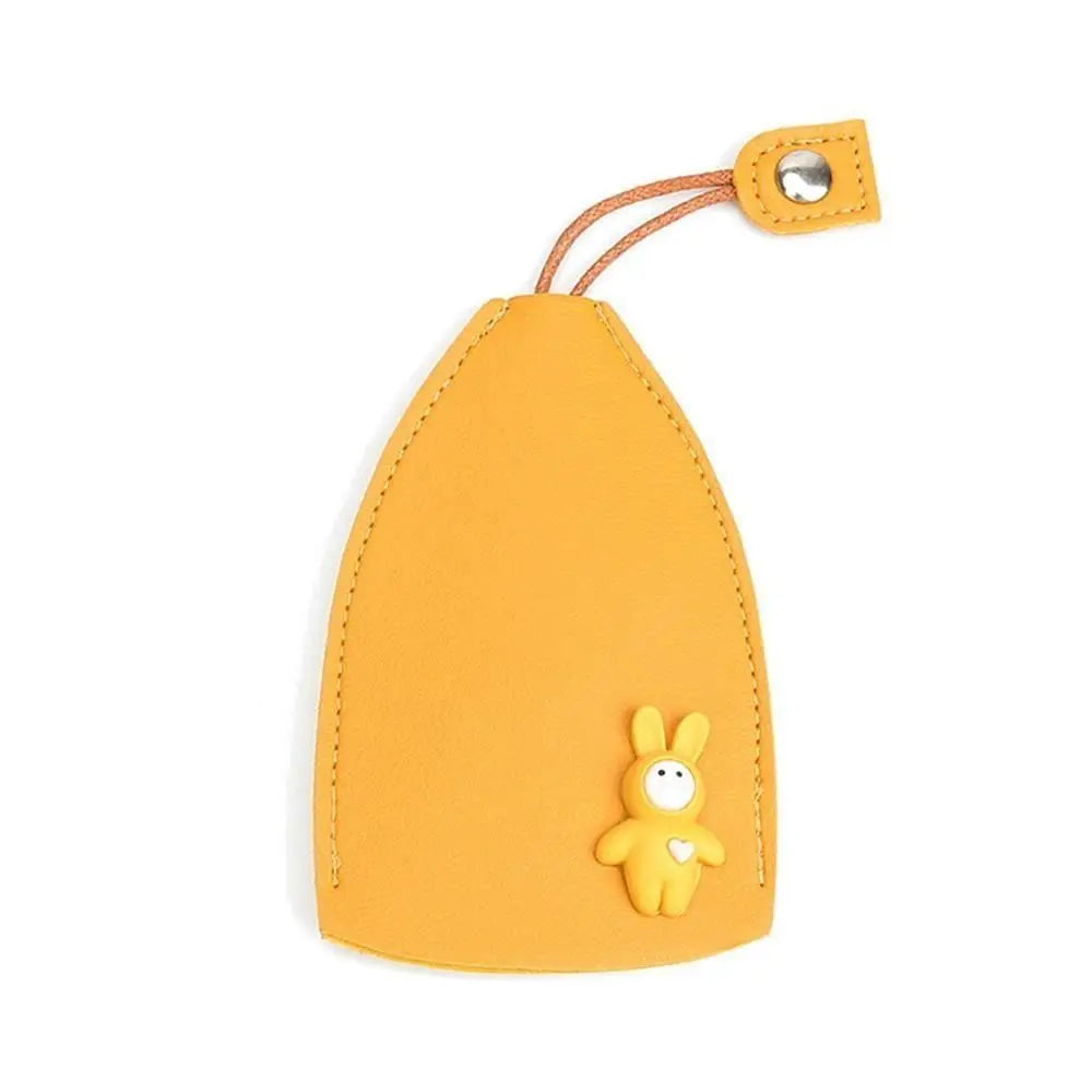 Creative PU Leather Pull Out Cute Large Capacity Car Key Case Car Keychain Stylish PU Leather Key Wallets for Protecting Key