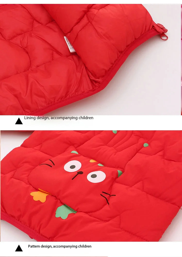 Baby Children Coats Winter Thick Jackets For Boys Warm Plush Thicken Outerwear For Girls Fur Hooded Jacket Kids Clothes Snowsuit