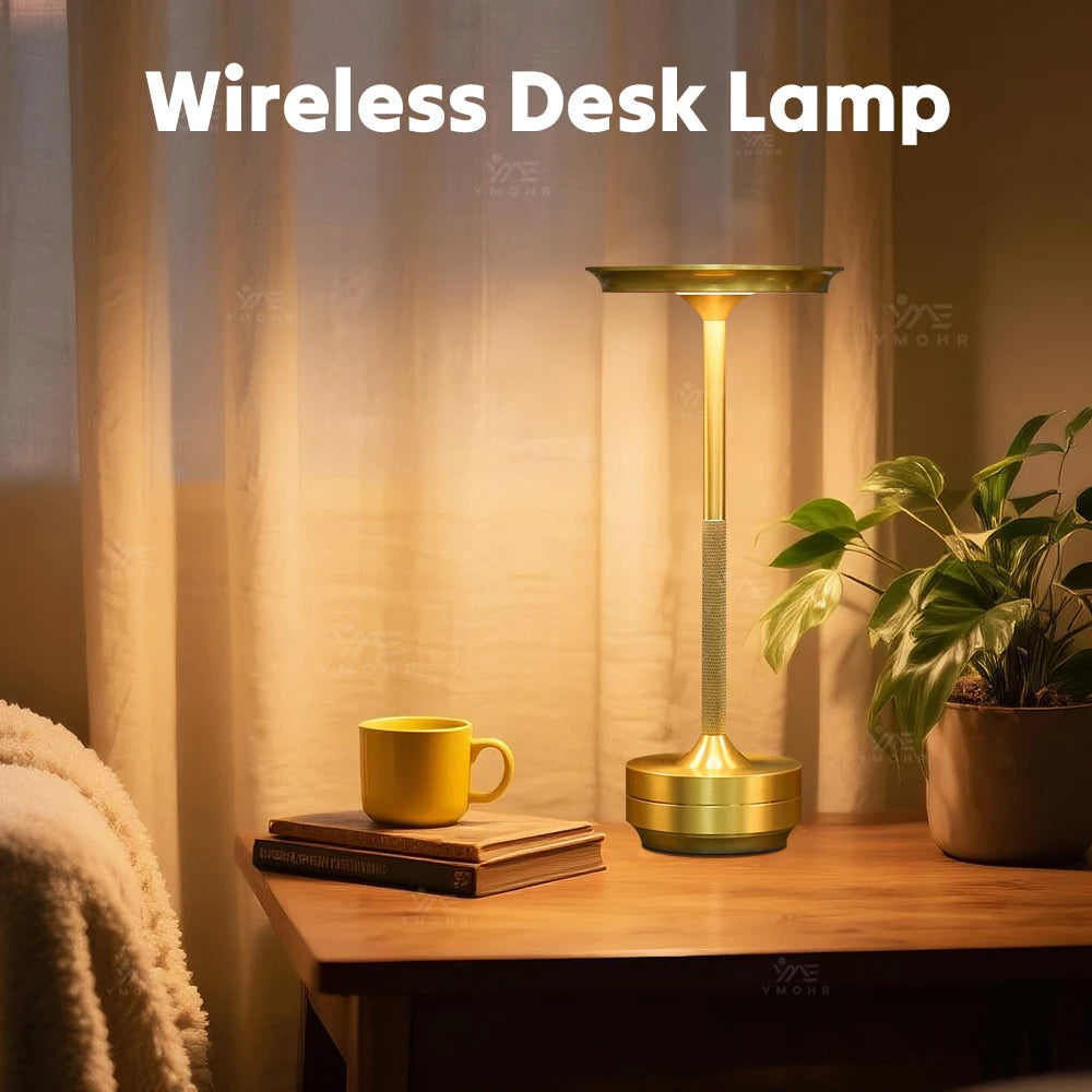 Retro Desk Lamp Warm White Light USB-C Fast Charge USB-C Fast Charge Waterproof Dimmable Gift Idea Table Bedside Lamp Home Decor
