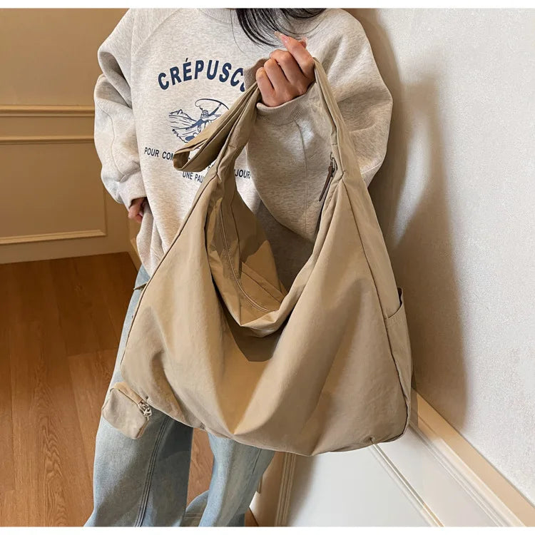 Women's Handbag Large Women Shoulder Shopper Bag Canvas Luxury Designer Cloth Tote Bags for Woman Big Female Daily Commuter City