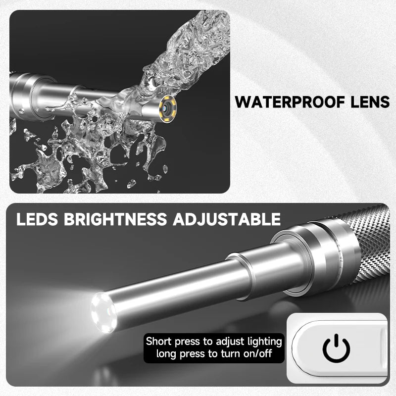 4.5 Inch Digital Otoscope HD1080P 3.9mm Ear Picker Ear Camera 6 LEDs Ear Wax Removal Tool Ear Cleaning Stick For Child Adults