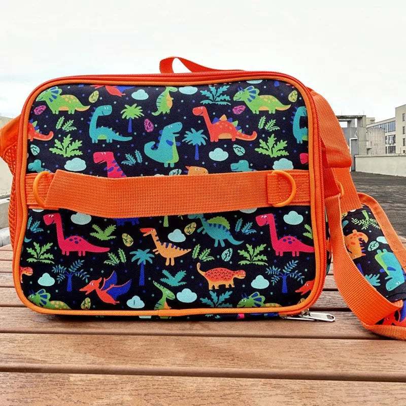 2025 New Cute Cartoon Kids Bento Lunch Bag Unicorn Print Reusable Lunch Box Double Insulated Waterproof for Children 3Years+