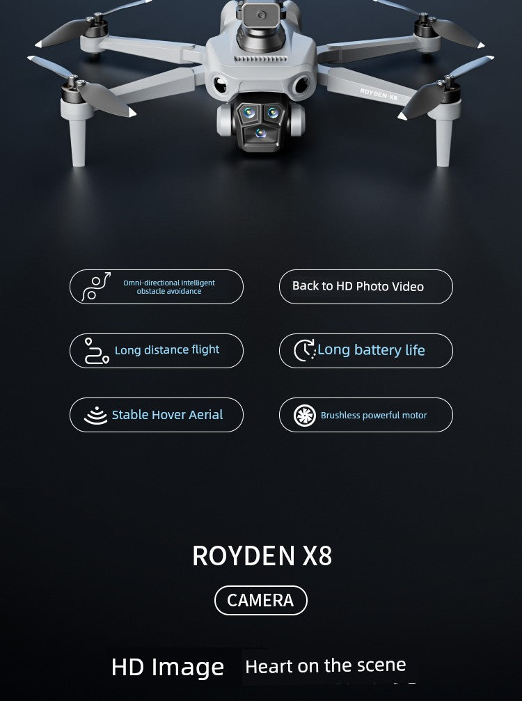 2025 New Arrival Remote Control Aircraft Kids UAV Toy Professional HD Aerial Photography Primary School Student Small Aircraft