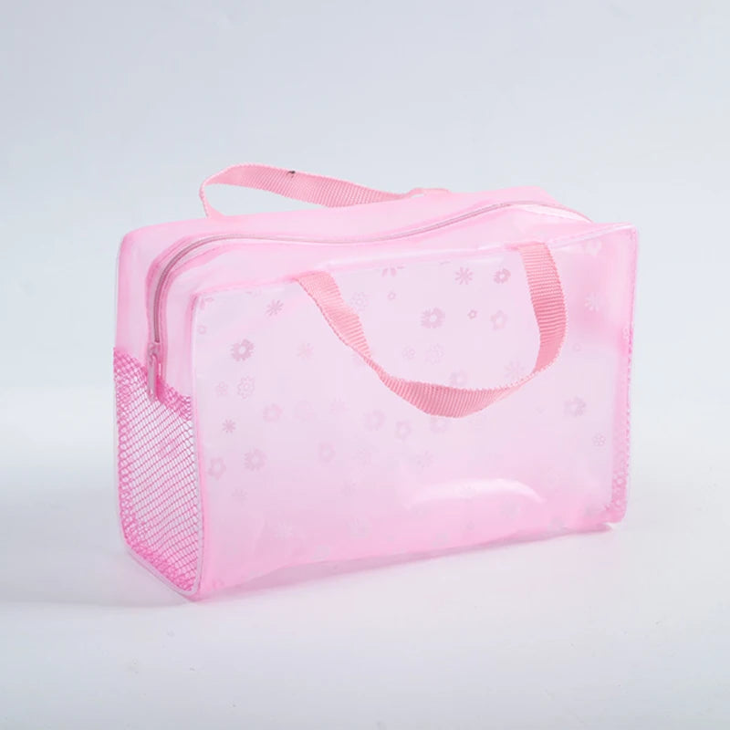 PVC Travel Transparent Cases Clothes Toiletries Storage Bag Box Luggage Towel Suitcase Pouch Zipper Cosmetic Organizer Bags