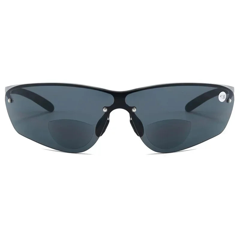 Near Far Dual-use Presbyopia Glasses Anti Slip Ultra Light Reading Eyeglasses Multifocal Eye Protection Far Sight Goggle To +3.0