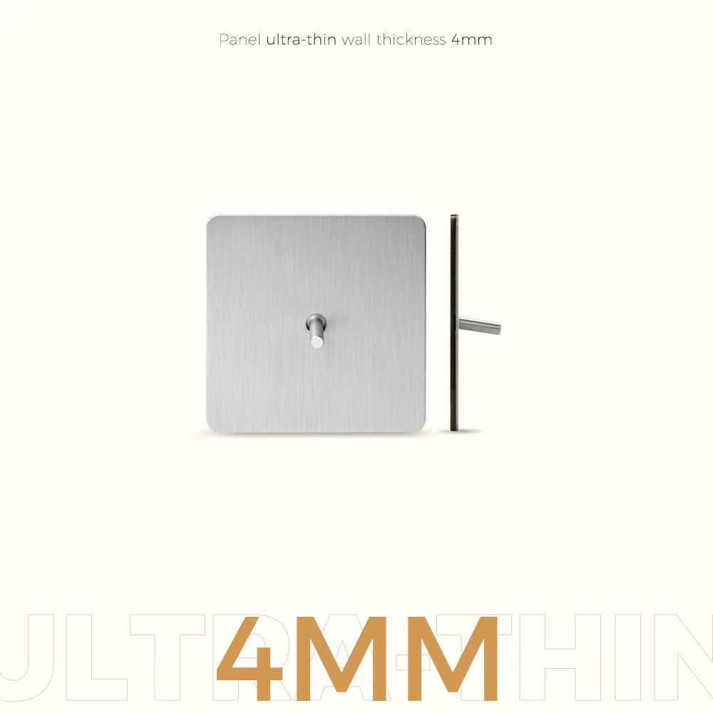 Avoir Matte Silver Vintage Toggle Switch Panel Brass Lever Switches Push Button Home Improvements Light Switches Dimmer Sockets