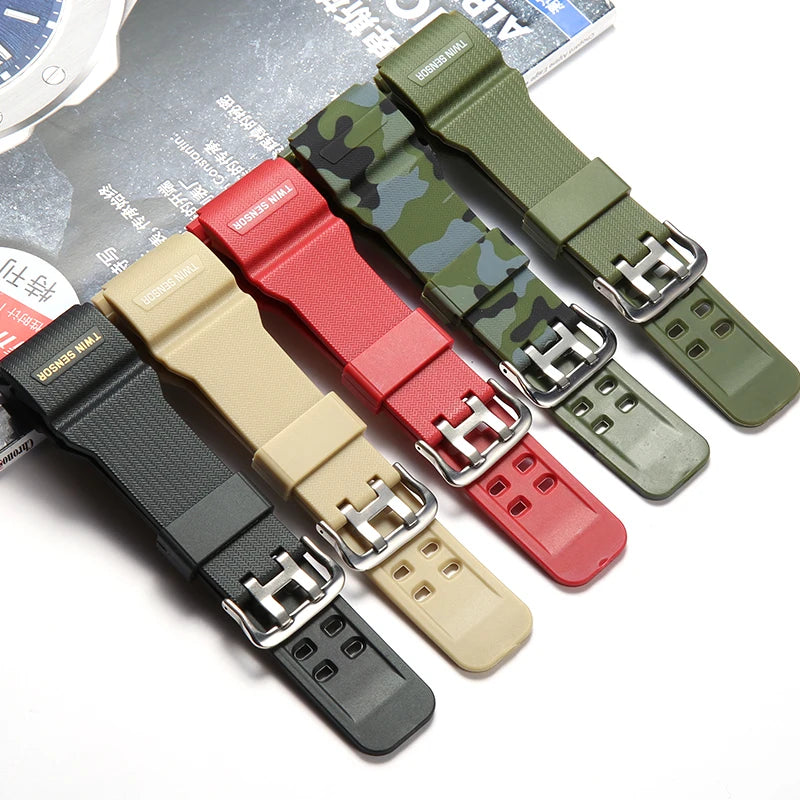 Watchband Accessories Resin Strap Suitable for Casio Mudmaster GG1000 GWG100 GSG100 Men Watch Band
