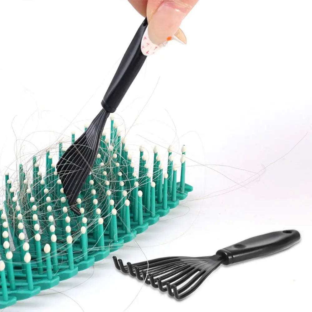 Plastic Handle Comb Hair Brush Cleaner Multifunctional Hand Tool Comb Cleaning Brush Cleaning Supplies Embedded Beauty Tools