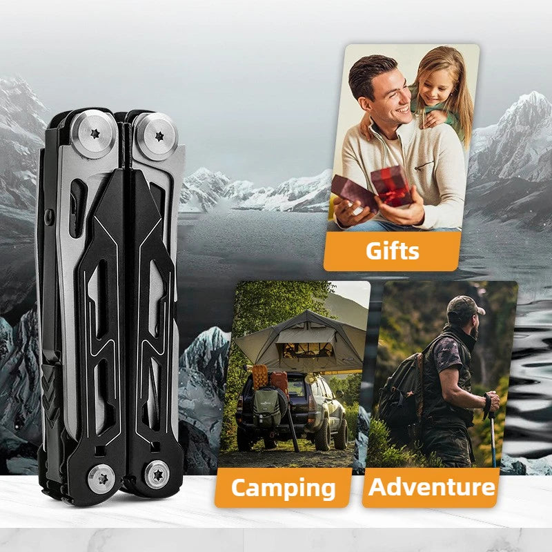 Outdoor Camping Folding Tool Pliers Organizer Opening Jars Bottles Tool Pliers Multi Purpose Pockets Hand Tools Electrician