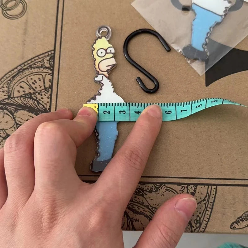 Simpsons Christmas Tree Decoration Anime Wooden Pendant Xmas Tree Hanging Ornament for Home Decorations Kids New Year Gift Toys