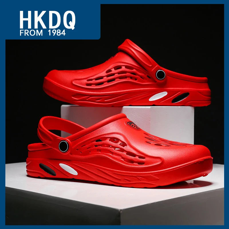 Large Size 36-49 Trend Summer Sandals For Men White Comfortable EVA Casual Clogs Man Lightweight Anti-slip Men's Beach Slippers