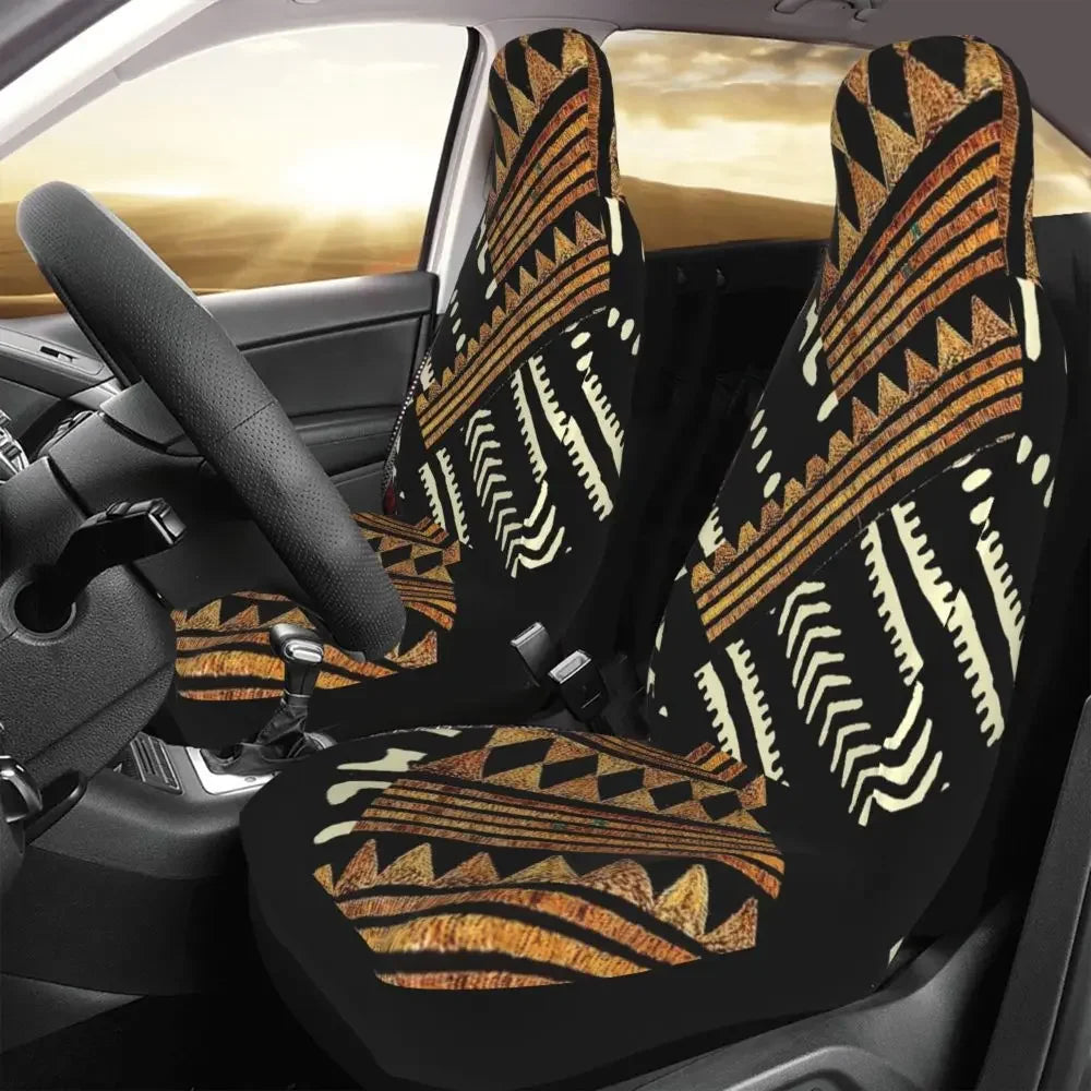 Antique African Textile Print Universal Car Seat Cover Protector Interior Accessories Women Seat Cushion/Cover Seat Protector