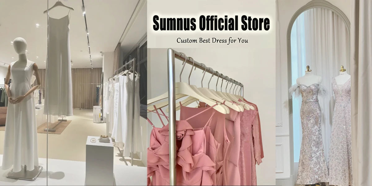 Sumnus Vintage Casual Party Dresses Long Sleeves Ankle length Evening Dress Occasion Gowns Special Event Outfit Lady Customized