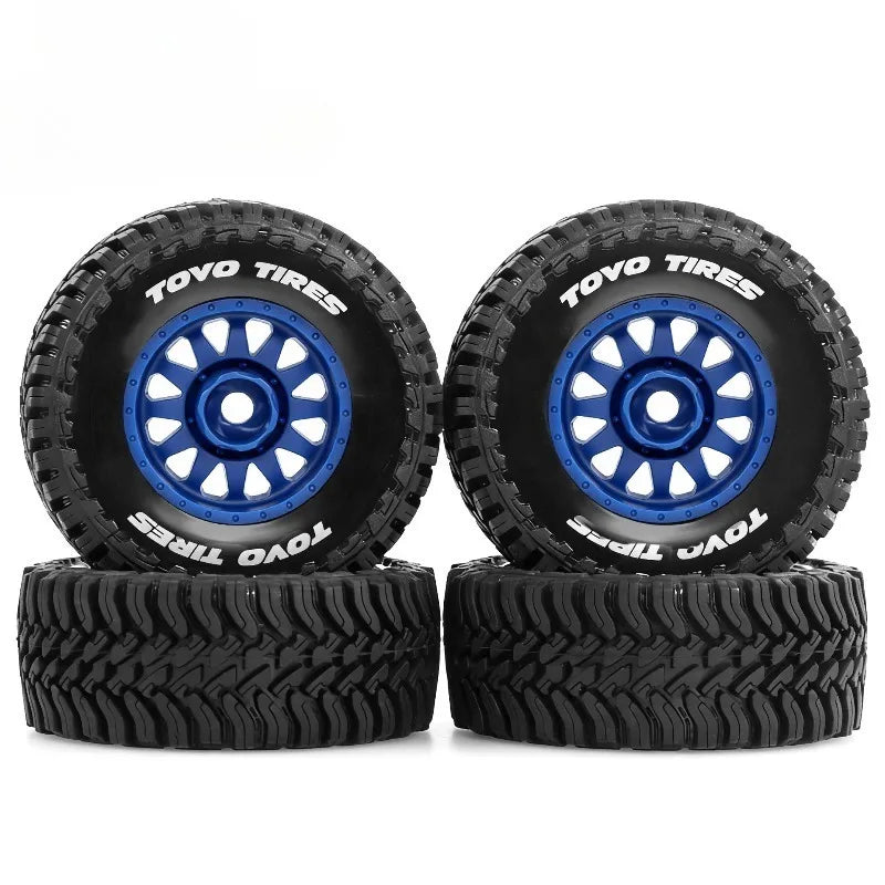FOR 1/14 1/16 Racing Truck Tires Rubber Tyres 12mm Hex for RC Car ARRMA MOJAVE HPI HSP Tamiya MJX 14211 HBX 3100a Q130c SCYWltoy