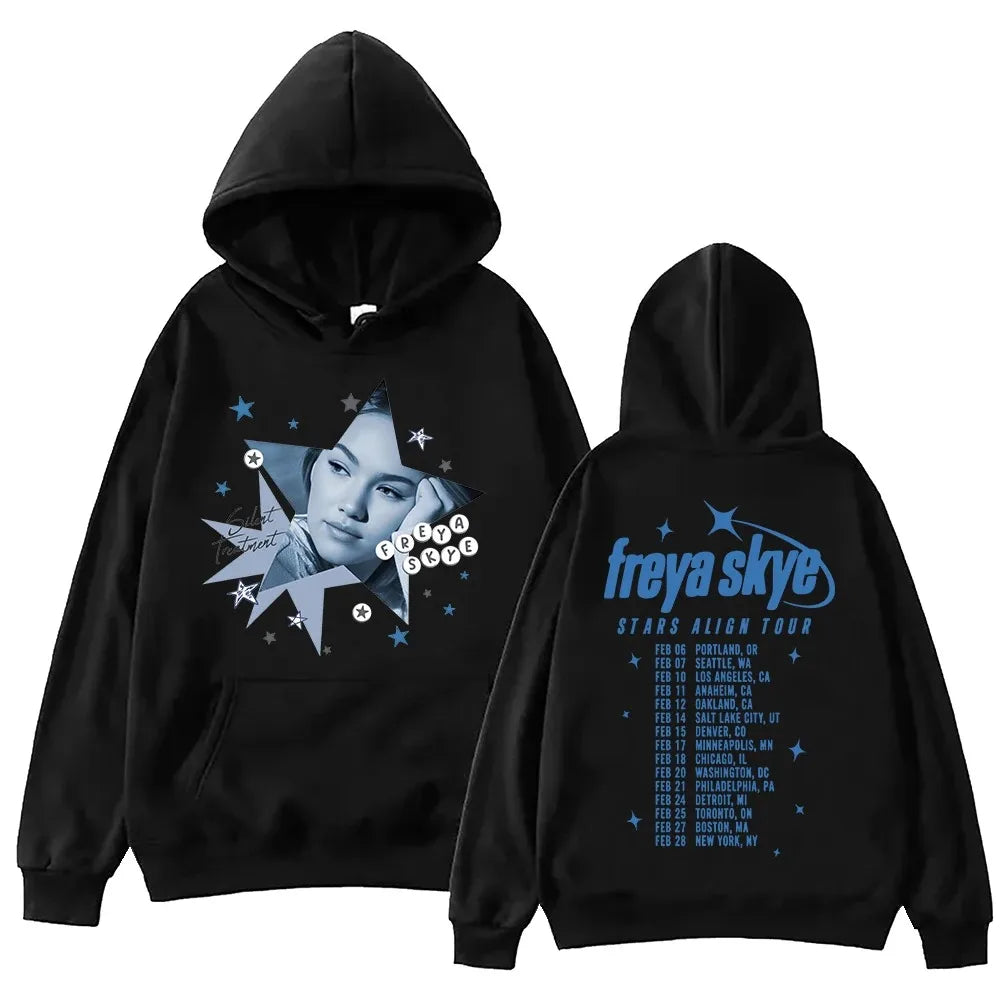 Silent Treatment Hoodies Freya Skye Fashion Clothes Winter Spring Fleece Long Sleeve Hooded Sweatshirts Male Female Pullover
