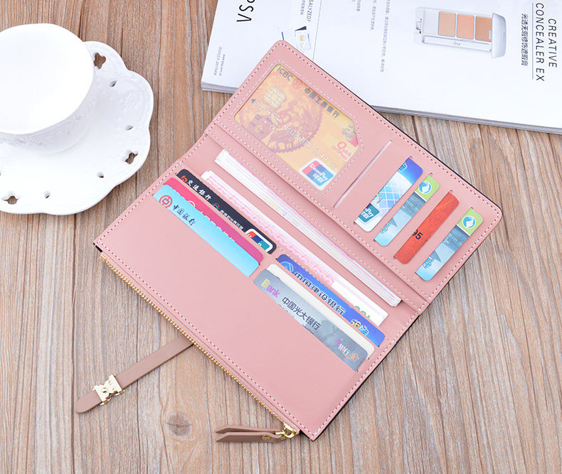 Luxury Long Wallet Purses for Women New Trend Slim Wallets Female Clutch Bag Ladies Credit Card Holder