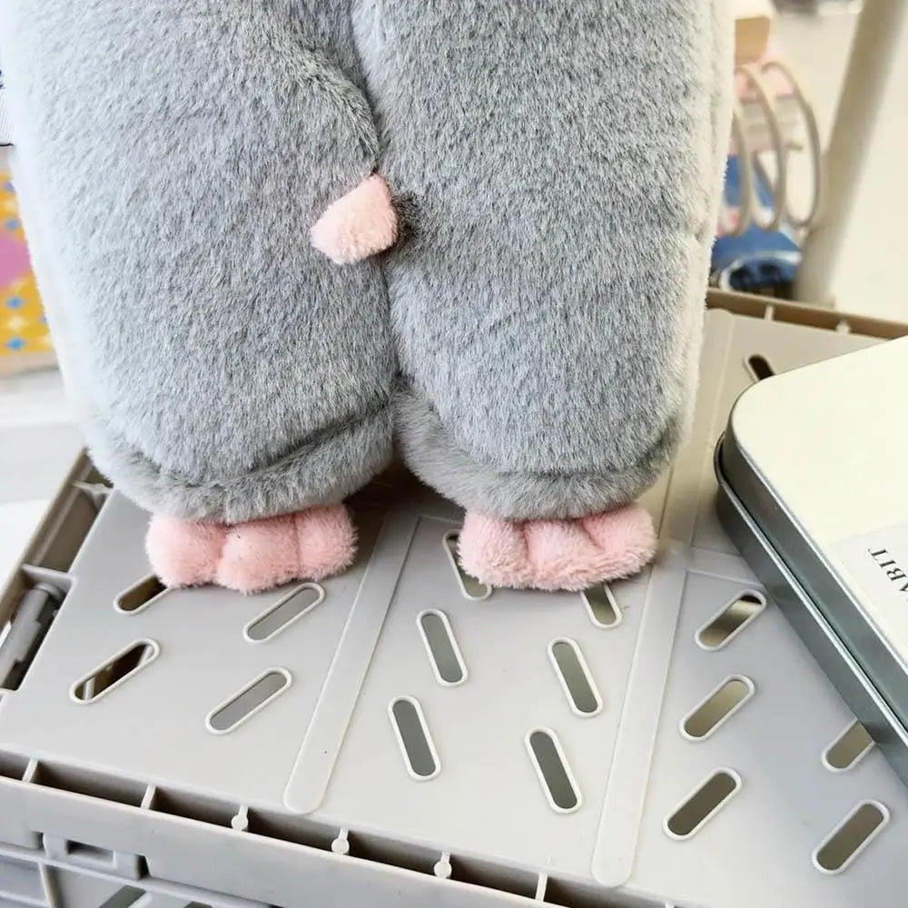 New Portable 3D Mole Pencil Case Plush Cartoon Large Capacity Stationery Bag Creative Cute Doll Stationery Case Dirty Resistant