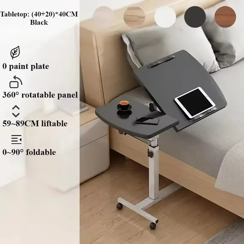 Adjustable Nursing Table Foldable Rotating Table Multifunctional and Movable Storage Table Convenient Dining Table on The Bed