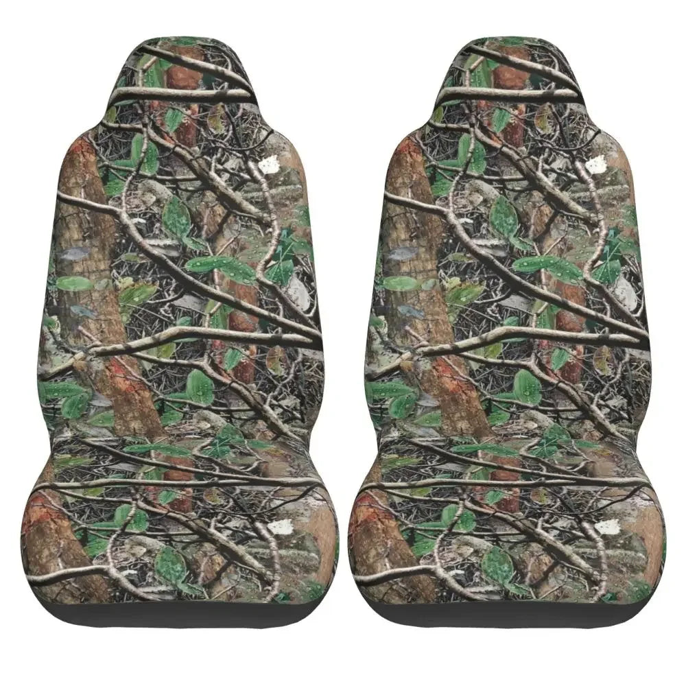 Camouflage Hunting Universal Car Seat Cover Four Seasons For SUV Tree Car Seat Covers Fiber Seat Protector