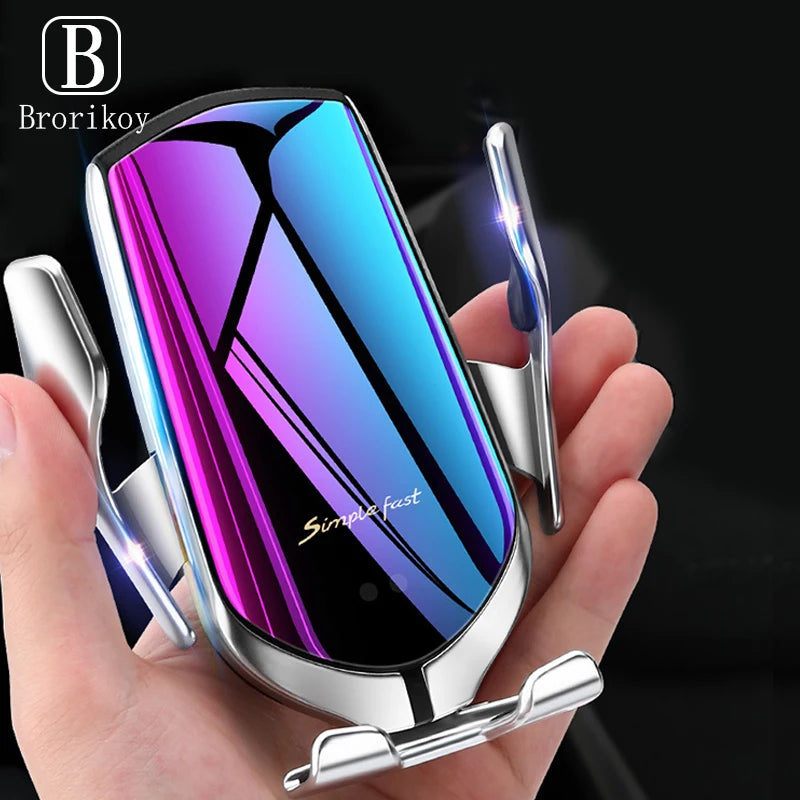 Infrared Wireless Charger Sensing Automatic Clip For Sanmung S9 S10 iphone X XS Max XR 14 12 10W Infrared fast Wireless Chargers