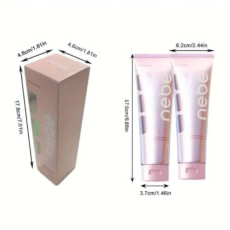 nebe Body Foundation Cream Whitening Moisturizer W/ Niacinamide, Natural Cover for Neck/Legs Wedding Long Lasting No Need Remove