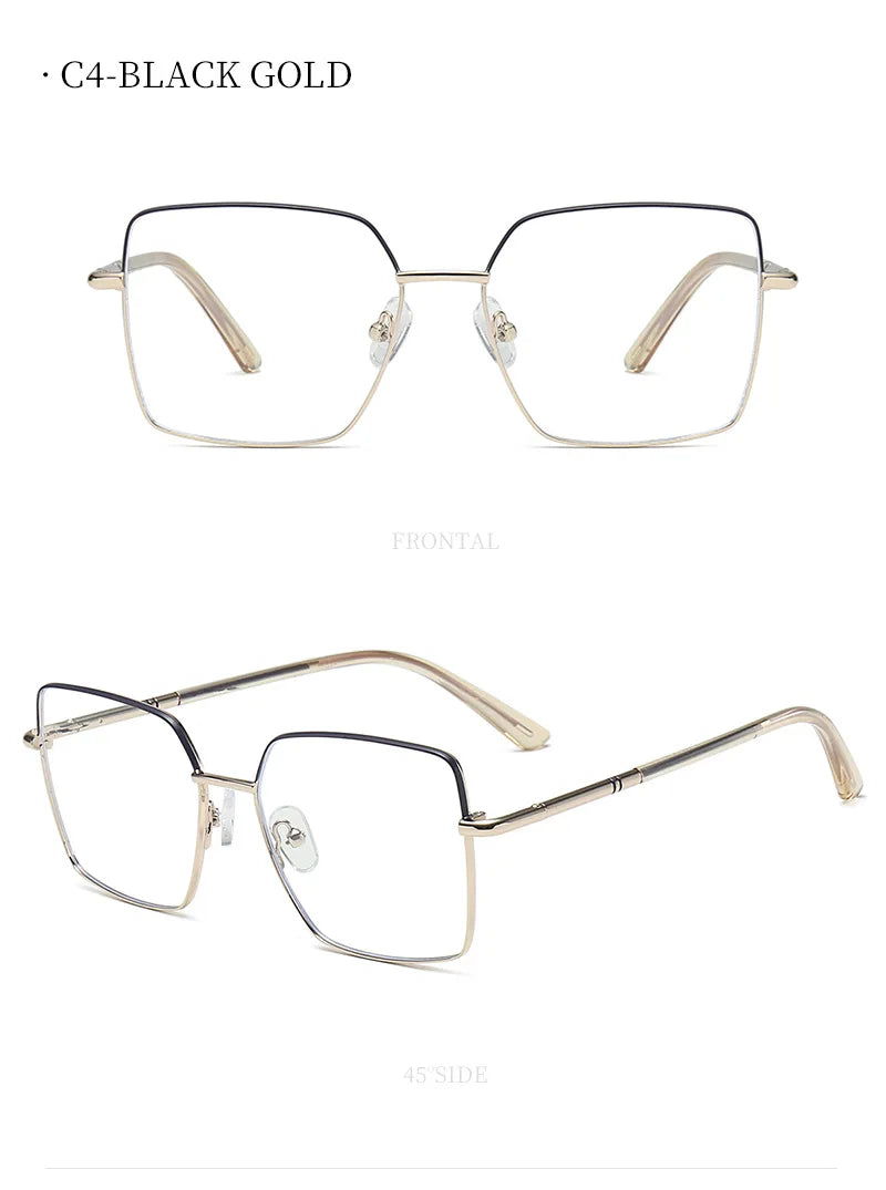 JMISUS Butterfly Prescription Glasses Woman Optical Eyeglasses for High-quality Metal Anti Blue Light Myopia Eyewear