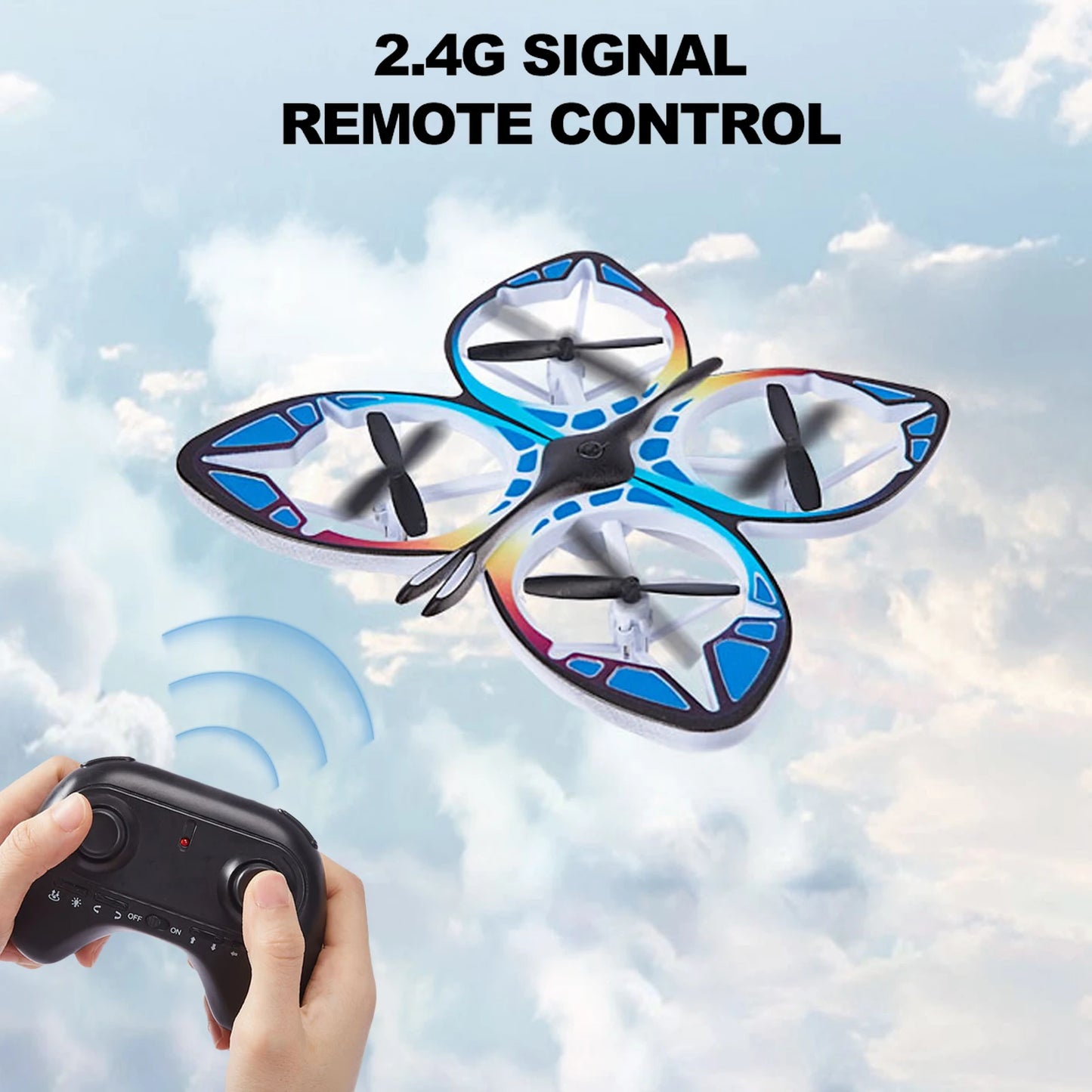 Mini Drone for Kids Remote Control Drone with Colorful Light 3D Flip, Headless Mode, Altitude Hold Ideal gift Toy for Beginners