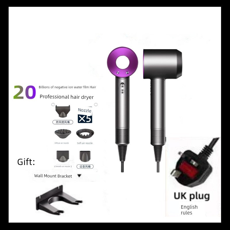 Hair Dryer For Home Negative Ion Top with High-Speed Hair Dryer Student High-Power Negative Ion Leaf-Free Hair Blowing Hair Dryer