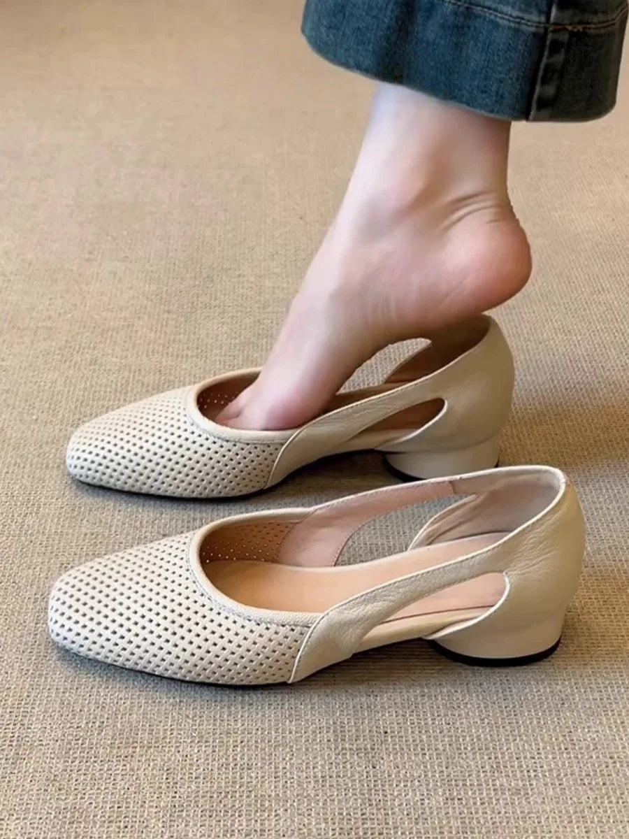 Ladies Shoes 2025 Fashion Shallow Women's High Heels New Slip-on Casual Hot Sale Soft Bottom Best Seller Flat Low Heels Zapatos