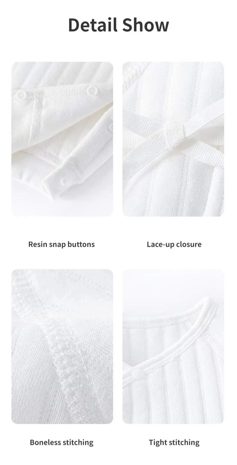 Boys Girls Bodysuit Newborn Winter Onesie Clothes Cotton Toddler Home Wear  0-6M Thickened Spring and Autumn Clothing