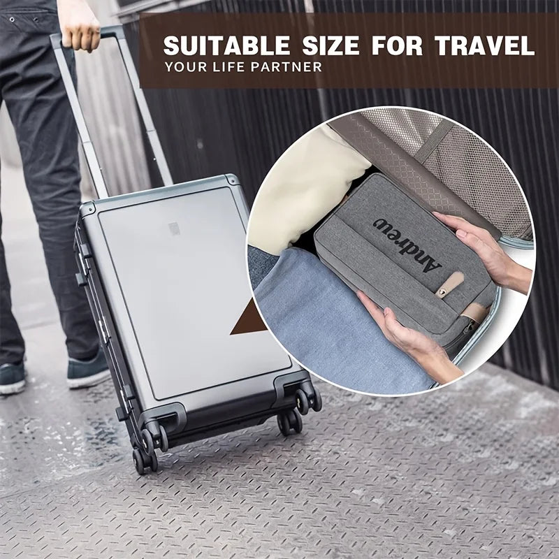 Men's Personalized Name Oxford Grooming Bag Double-layer Large Capacity Storage Bag Ideal Makeup Organizer Toiletry for Grooming