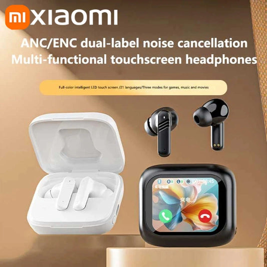 Xiaomi Full In Touch Screen Headphone ANC ENC LX10 Bluetooth 5.4 Noise Cancelling Earphone Wireless In Ear Earbuds With Mic New