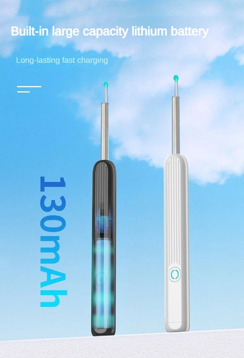 Smart Visual Ear Cleaner HD Ear Sticks Otoscope USB C Charging Endoscope Wax Removal Tool Earpick MIni Camera Health Care Set