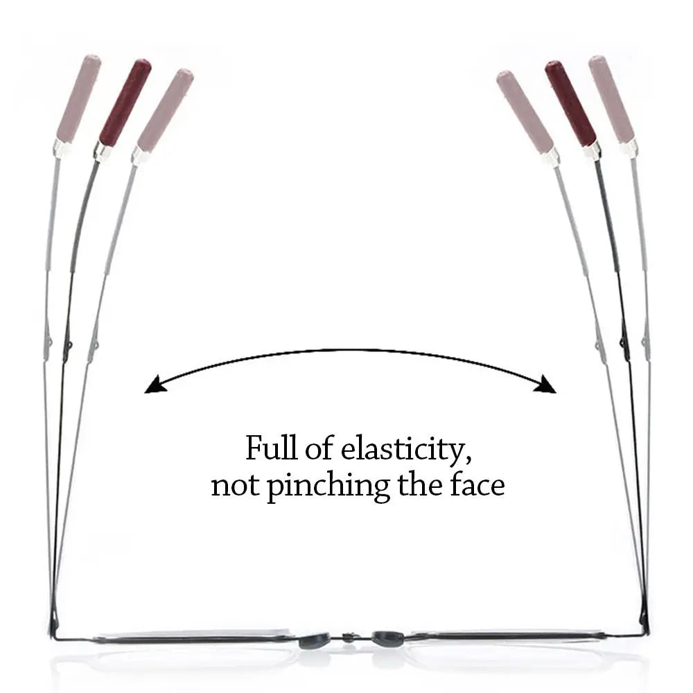 Blue Ray Blocking Anti-Blue Light Reading Glasses Mobile Phone Holder Portable Optical Spectacle Eyeglass Ultralight Metal