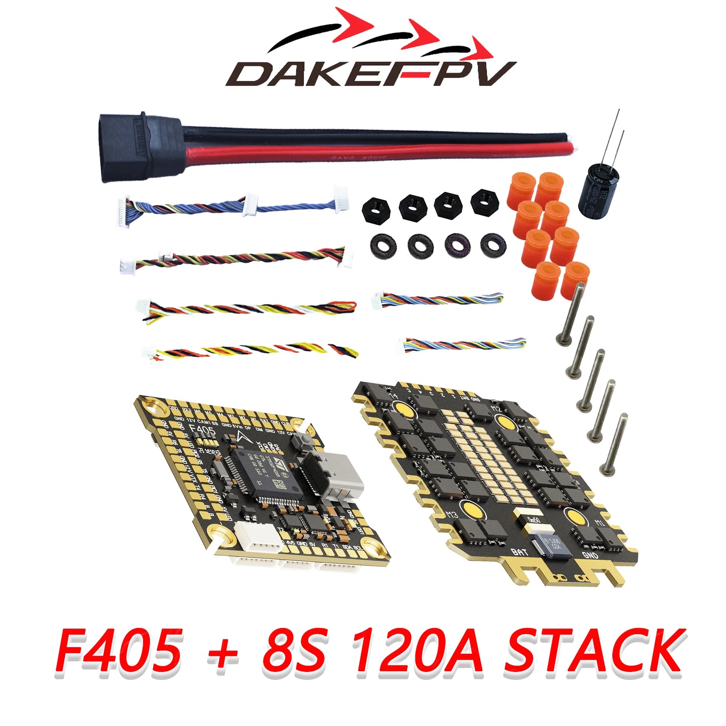 DAKEFPV F405 V3 FC 12S 100A / 120A Stack Betaflight Ardupilot INAV F4 Flight controller for FPV Freestyle Drone Model