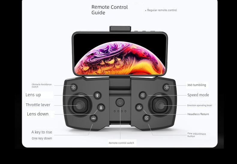 2025 New Arrival Remote Control Aircraft Kids UAV Toy Professional HD Aerial Photography Small Self-Contained Screen for Primary School Students