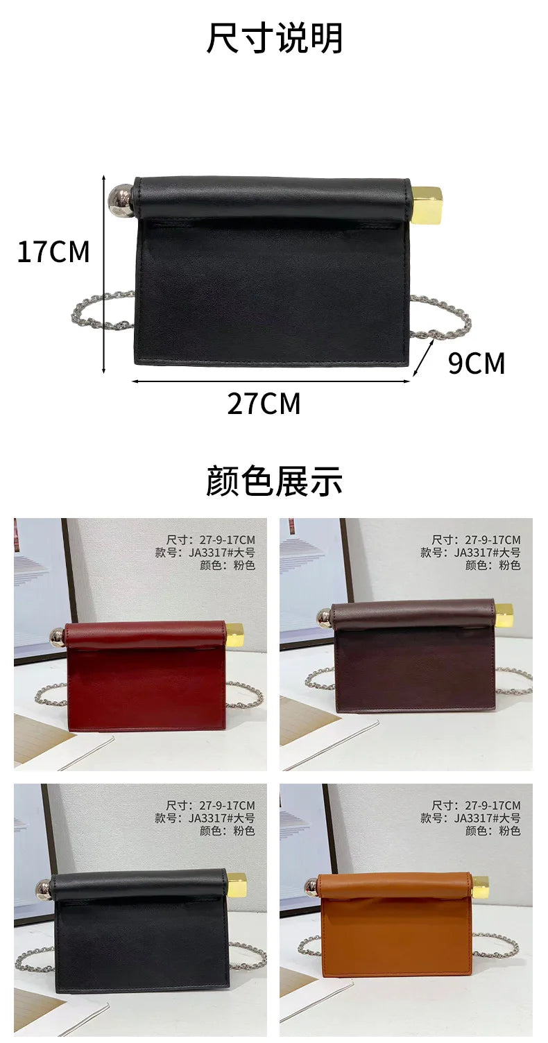 Luxury Designer Big Handbag for Women New Fashion Take-out Clutch with Metal Dreses Purses Prom Bag for Ladies Crossbody Bag