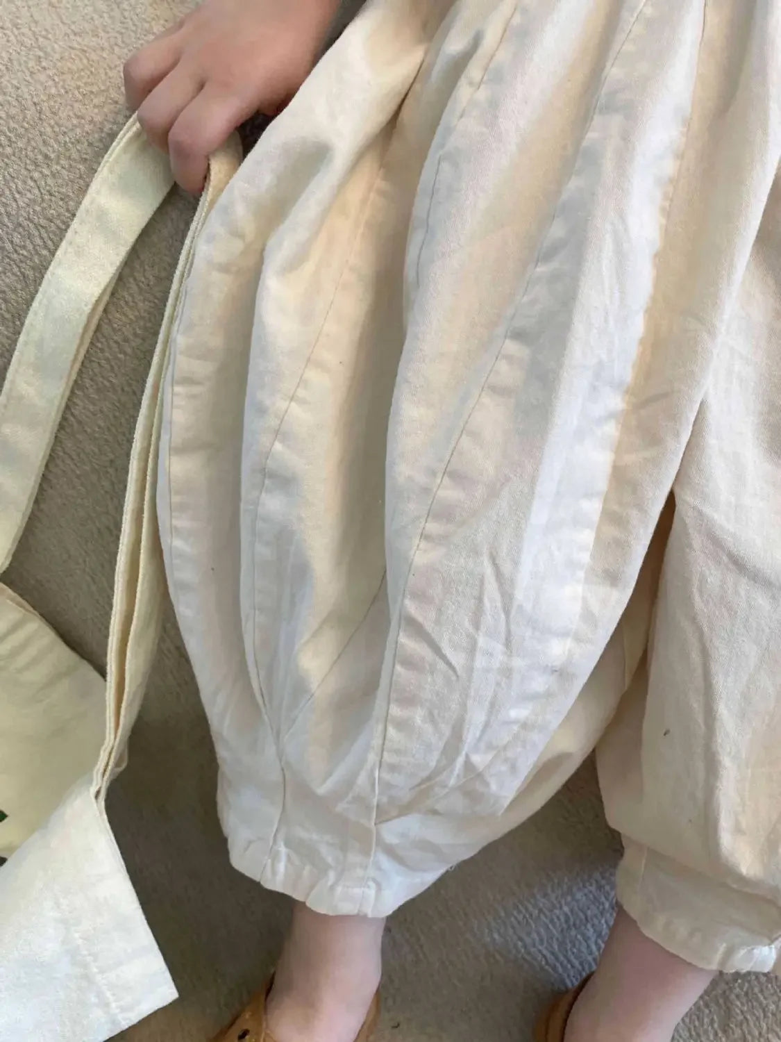 Children's Pants Korean Summer New Girls Solid Color Casual Wide Leg Cropped Pants for Boys Versatile Harlan Pants